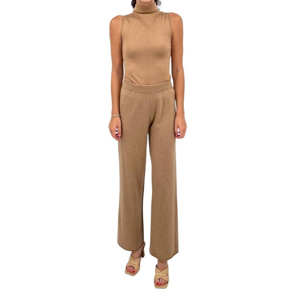 NEW KINROSS cashmere pant in camel